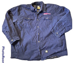 Berne Workwear sleeted company blue snap closure Lined jacket Coat Mens ... - $37.93