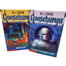 R.L Stine Goosebumps # 3 # 5 Monster Blood Mummy&#39;s Tomb Book Childrens Paperback - £18.98 GBP