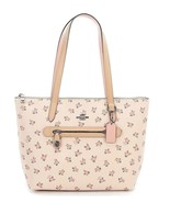 New COACH Women&#39;s Taylor Tote with Floral Bloom DK/Beachwood Multi - £257.22 GBP