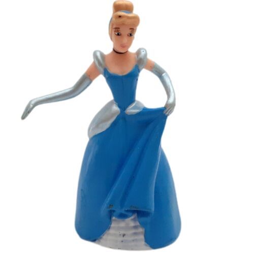 Disney Princess Cinderella Blue Dress Figure Figurine Cake Topper 3-3/4” Tall - £7.90 GBP