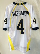 Adidas Authentic NCAA Jersey Michigan Wolverines Jim Harbaugh White sz 52 - £43.99 GBP