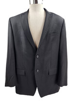Michael Kors Men&#39;s Large Black Pinstripe 100% Wool 44R Suit Coat - $10.88