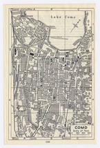 1937 Original Vintage City Map Of Como / Lombardy / Italy - £19.48 GBP