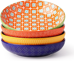 Ceramic Pasta Bowls, 40 Oz Large Salad Bowls, 8.75&#39;&#39; Colorful Serving B - €67,03 EUR