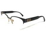 Versace Eyeglasses Frames MOD. 1265 1433 Polished Black Gold Round 53-17... - $83.93