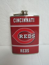 Cincinnati Reds Stainless Steel 8oz. Hip Flask NIB FB18CR2 - £7.92 GBP