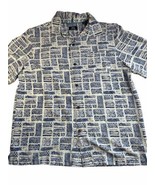 Havana Jim Shirt Men&#39;s Large Hawaiin Fish Woody Car Blue All Over Print ... - £11.81 GBP