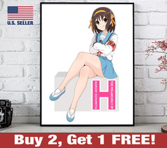 The Melancholy of Haruhi Suzumiya Poster 18&quot; x 24&quot; Print Anime Wall Art 1 - £10.54 GBP
