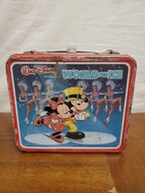 Walt Disney Wonderful World On Ice Time Lunch Box 1980 (No Thermos) No H... - £10.09 GBP