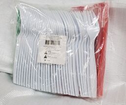 96Pc. Christmas Themed Plastic Silverware Set, Forks, Knives, Spoons  image 2