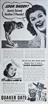 1941 QUAKER OATS &quot;Super Breakfast&quot; Whole Grain-Super Breakfast VTG Print... - $12.62
