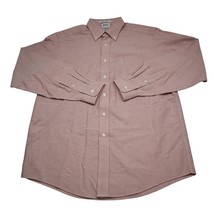 LL Bean Shirt Mens 15.5 35 Red Pink Long Sleeve Button Up Dress NEW - £18.27 GBP