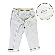 Chaus Women&#39;s Capri Cropped Grey White Stripe Casual Pants Size 10 - €8,89 EUR