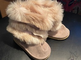 1 Koala Kids Girl&#39;s Faux Fur Boots Size 4 *NEW without Tags* jj1 - £7.96 GBP