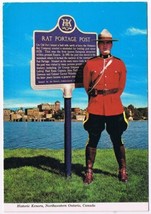 Postcard Historic Kenora Gateway To Lake Of The Woods RCMP Rat Portage Ontario - £3.09 GBP