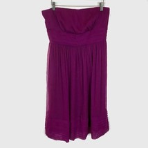 Womens Size 12 J. Crew Purple Juliet Pure Silk Chiffon Knee-Length Dress - $32.33