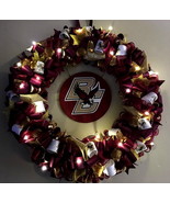 LED Boston College BC Custom Loopy Ribbon Wreath WITH LIGHTS - €60,37 EUR