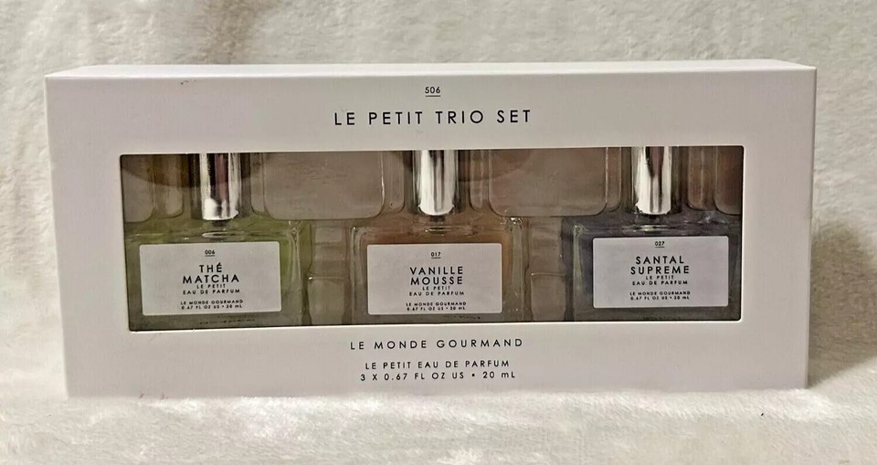 Le Monde Gourmand trio set  Le Petit Eau de Parfum * .67 oz *ea  New - $29.67
