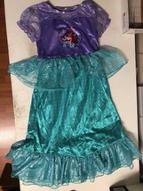 Disney Princess ARIEL RUFFLE TUTU DRESS Costume LITTLE MERMAID Girls SZ ... - £14.78 GBP