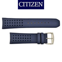 Genuine Citizen Eco-Drive AT8020-03L 23mm H800-S081165 Blue Leather Watch Band - £65.60 GBP