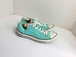 Converse All Star Mens Sz 7 Womens Sz 9 Mint Green Lace Tie Up Shoes Sne... - £21.79 GBP