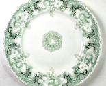 Johnson Brothers England The Florentine Green White Dinner Plate Gold Tr... - $49.99