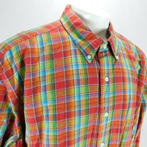 Ralph Lauren Men Madras Plaid Rainbow Multi Color Shirt Classic Fit Sz 3... - $88.99