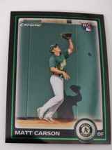 2010 Bowman Chrome #182 Matt Carson Oakland Athletics A&#39;s Rookie Basebal... - £0.74 GBP