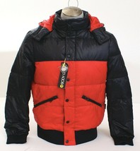 Body Glove Red &amp; Black Hooded Down Parka Zip Front Jacket Men&#39;s NWT - £311.49 GBP