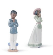 Nao by Lladro Set 02001372 Sunday school + 02001371 Sunday Best New in box - $163.35