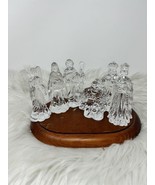 Vintage Clear Acrylic 6pc Nativity Set Christmas Holiday Figurine Set - $40.99 CAD