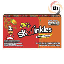 Full Box 12x Packs Lucas Shwinkles Salsagheti Mango Flavor Mexican Candy... - £12.67 GBP