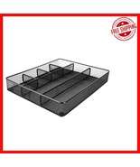 Durable Black Mesh Desk Organizer with 6 Compartments - Anti-Slip Design - $322.55 MXN