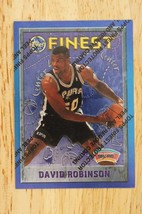 1995-96 Topps Finest Basketball Card David Robinson Blue Border &amp; Coating #245 - £7.71 GBP