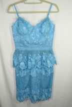 Adelyn Rae Women&#39;s Size Small Cornflower Blue Lace Special Occasion Dress - £11.85 GBP
