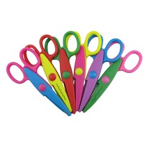 Pack Of 6 Assorted Colors Kids Smart Paper Edger Scissors For Teachers, ... - £13.36 GBP