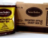 FARMER BROTHERS  COUNTRY STYLE GRAVY MIX 1 CASE 6  BAGS 1.5 LB BAG  042144 - £47.60 GBP