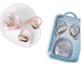 Kitty Wireless Bluetooth Earphones Sport Ear-Hooks Led Transparent Case ... - $30.90