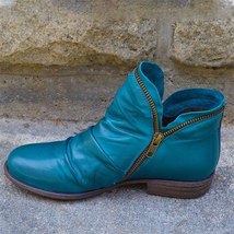 Autumn New Fashion Ankle Boots Women Winter Solid Zipper Short Boots Vintage Pun - £56.33 GBP