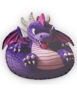 Purple Dragon, Beanbag Chair Stuffed Cushion, Plush Shaped Pillow - $60.97 CAD+
