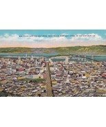 San Francisco Bay Bridge Downtown from Twin Peaks California CA Postcard... - $2.96