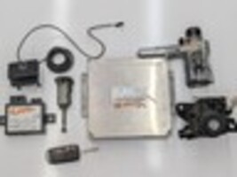 99-00 Mercedes SLK230 6spd ECU Ignition Switch Trunk Door Glove Set A0285457832 image 4