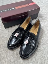 Florsheim Shoes Loafers Mens 9.5 D Black Leather Tassels Naples Casual D... - $74.24