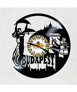 Vinywoody wall clock vinyl record Budapest capital of Hungary decoration - £41.65 GBP