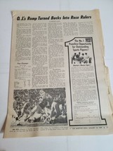 Vintage 1960s Sports Newspaper O.J. Simpson USC Trojans Rosebowl Ohio St... - $14.69