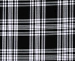 Cotton House of Wales Plaid Patterned Black Fabric Print by  Yard D154.03 - $10.95