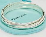 RARE 8.5&quot; Large Tiffany &amp; Co 9 Band Melody Bangle Bracelet in Sterling S... - $1,925.00
