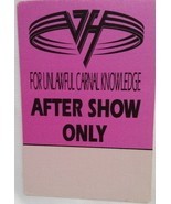 VAN HALEN / EDDIE - ORIGINAL CLOTH TOUR CONCERT BACKSTAGE PASS ***LAST O... - $12.00