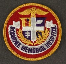 Vintage Employee Service Jacket Patch ROANOKE MEMORIAL HOSPITAL 3&quot; Wide - $12.97