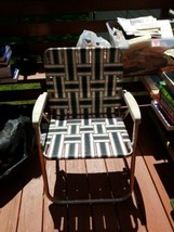 Vintage Aluminum Lawn Chair - needs new webbing - £27.66 GBP